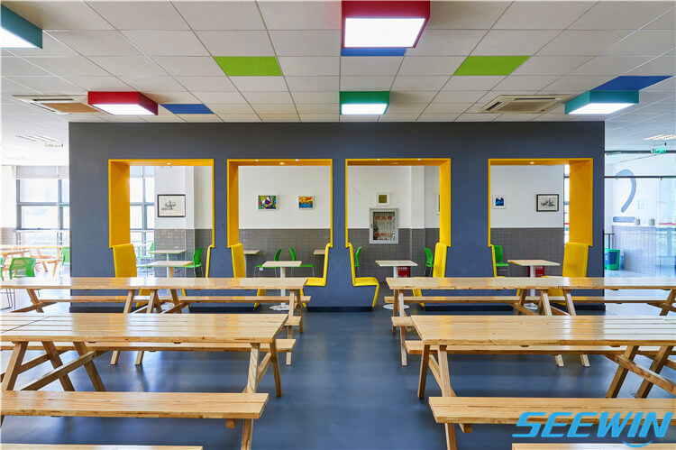 學(xué)校餐廳食堂實木餐桌椅